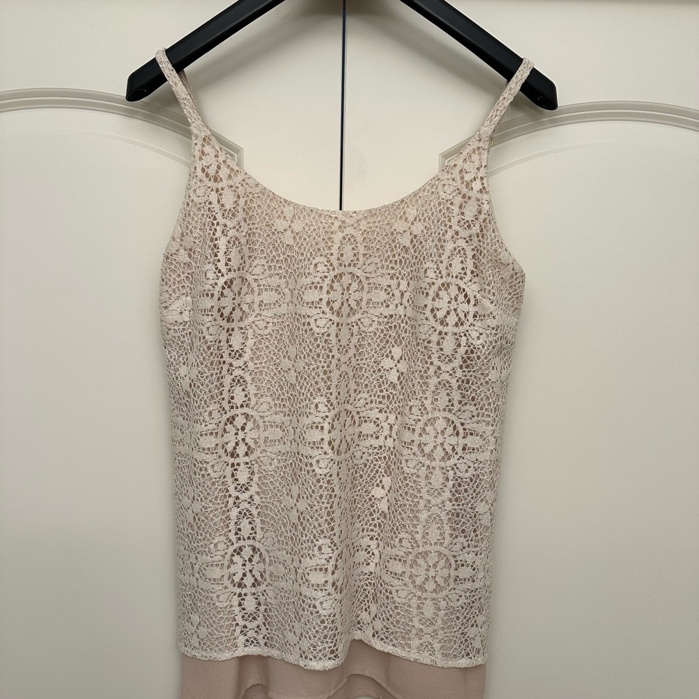 CAbi Ivory lace It Girl layered Cami Style# 798